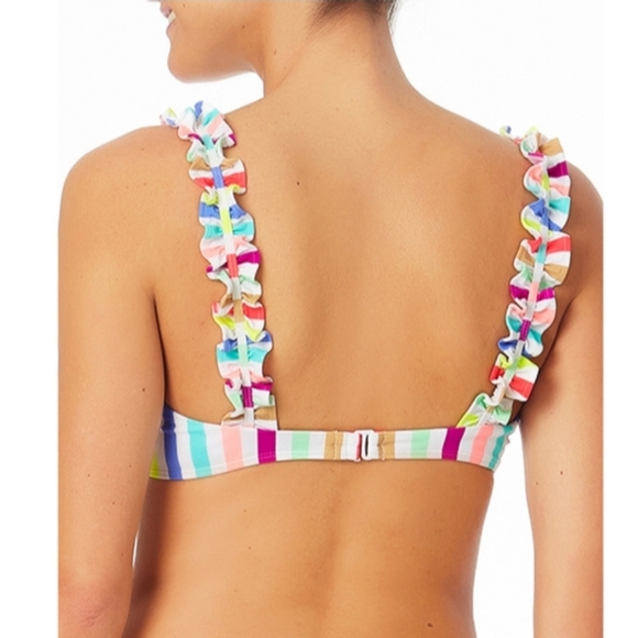 Junior's Striped Bikini Top - Picture 3 of 5